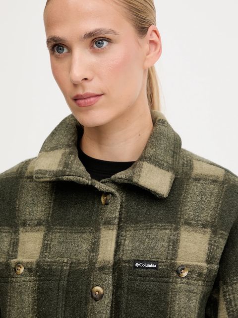 Columbia kurtka koszulowa Wildest Venture kolor zielony przejściowa 2136171