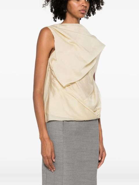 ENTIRE STUDIOS draped blouse - Neutrals
