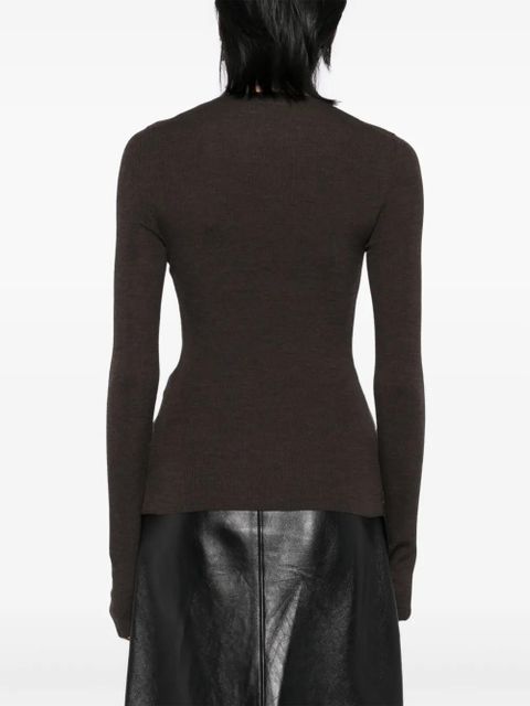 KHAITE Tania top - Brown