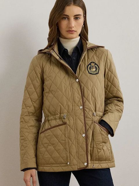 Lauren Ralph Lauren kurtka damska kolor beżowy przejściowa 297967135