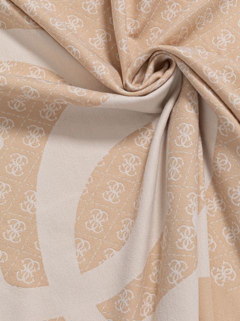 Guess szalik damski kolor beżowy wzorzysty AW5418 POL03 - zdjęcie produktu nr 2