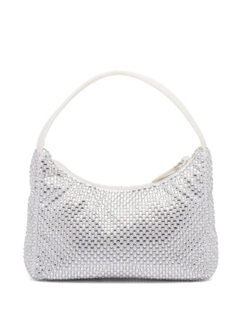 Prada Re-Edition crystal-embellished mini bag - White