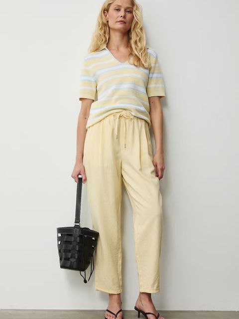 Medicine spodnie chinos damskie z lnem - zdjęcie produktu nr 2