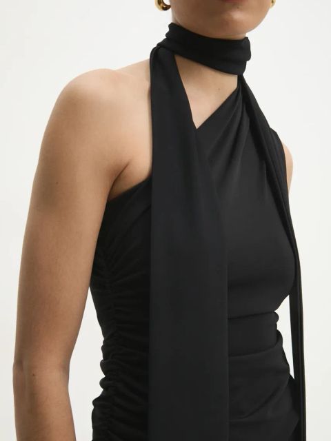 Answear.LAB sukienka kolor czarny mini dopasowana