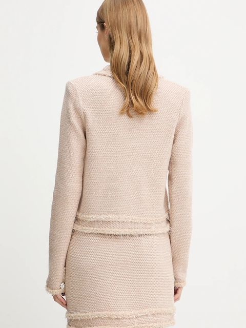 Blugirl Blumarine kardigan damski kolor beżowy ciepły RF5152.MA950