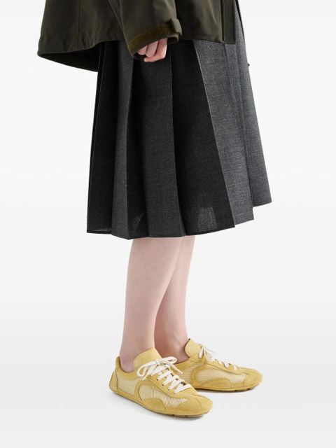 Prada re-edition suede mesh sneakers - Yellow