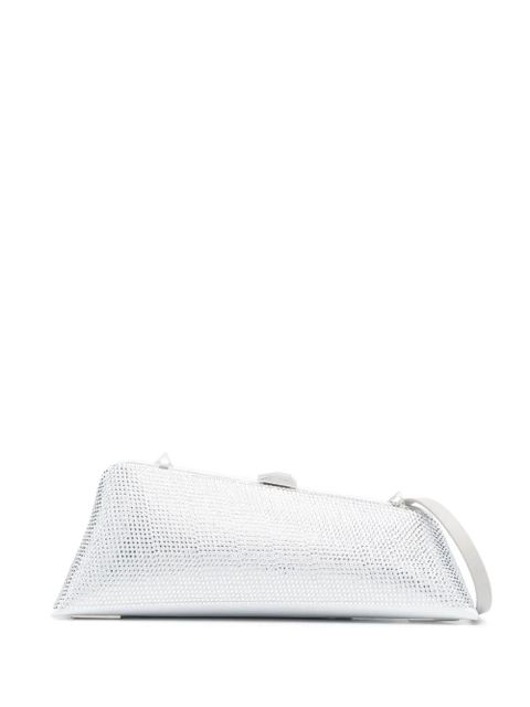 The Attico Long Night crystal-embellished clutch bag - Grey - zdjęcie produktu nr 1