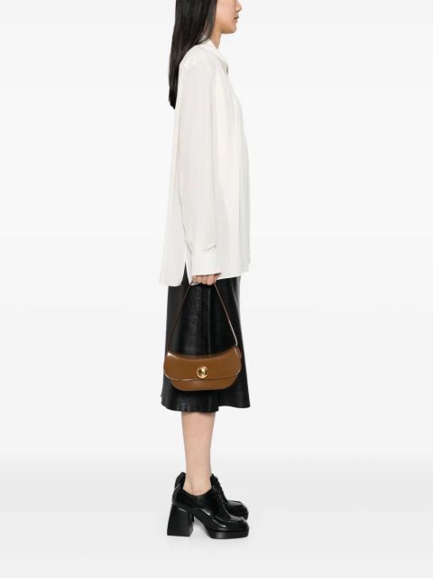 Marni leather clutch bag - Brown