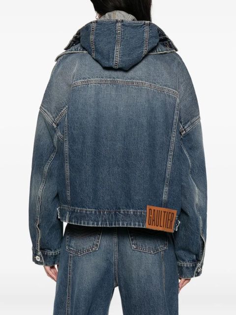 Jean Paul Gaultier hooded denim jacket - Blue - zdjęcie produktu nr 2