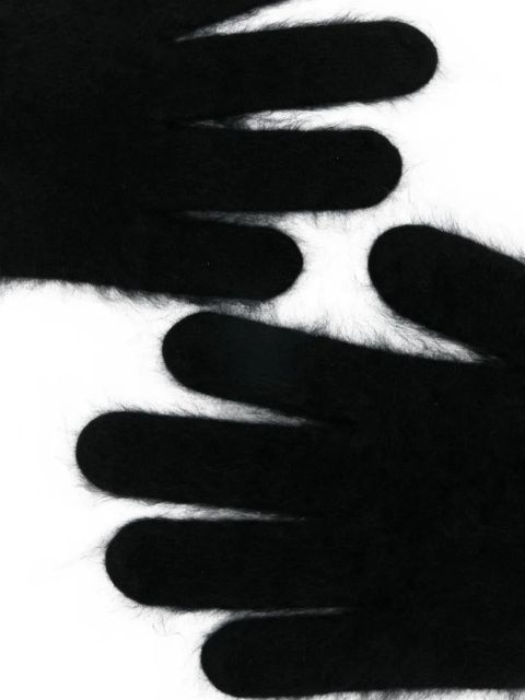 TOTEME brushed gloves - Black