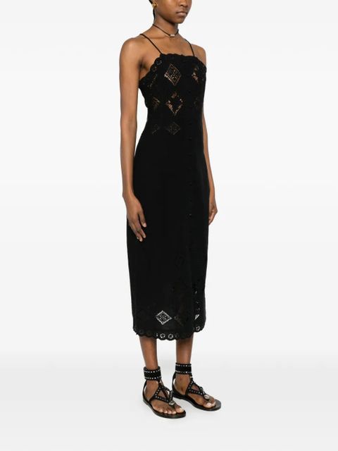 ISABEL MARANT Nelsane buttoned midi dress - Black