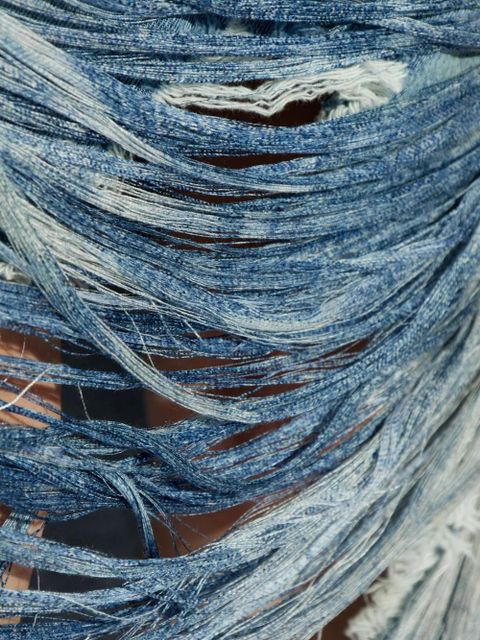 Diesel frayed skirt - Blue