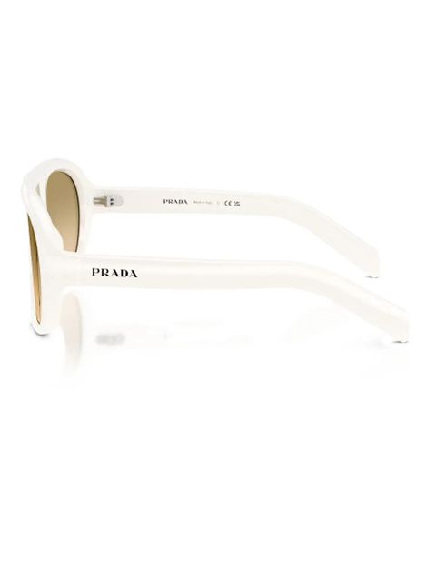 Prada Eyewear pilot-frame sunglasses - White - zdjęcie produktu nr 2
