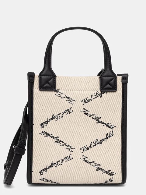 Karl Lagerfeld torebka crossbody damska bawełniana K/VILLE - zdjęcie produktu nr 2