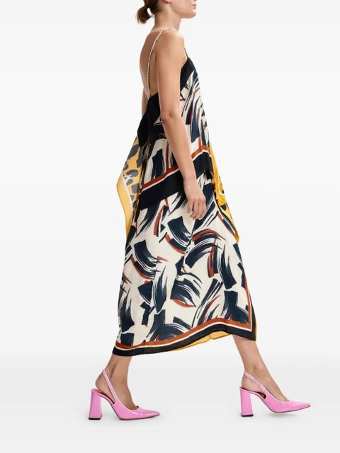 Essentiel Antwerp draped ruffled midi skirt - Neutrals