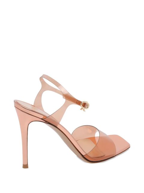 Gianvito Rossi square toe buckle sandals - Neutrals