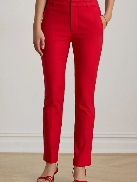 Lauren Ralph Lauren spodnie damskie z bawełną - zdjęcie produktu nr 1