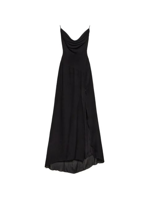 Blumarine cowl-neck gown - Black - zdjęcie produktu nr 1