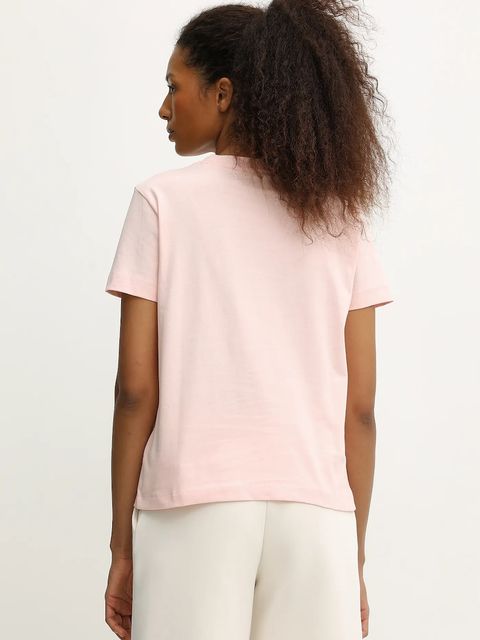 Guess t-shirt bawełniany MENA damski kolor pomarańczowy V5BI07 K8FQ4