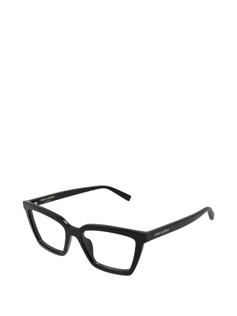 Saint Laurent Eyewear rectangle-frame glasses - Black - zdjęcie produktu nr 2
