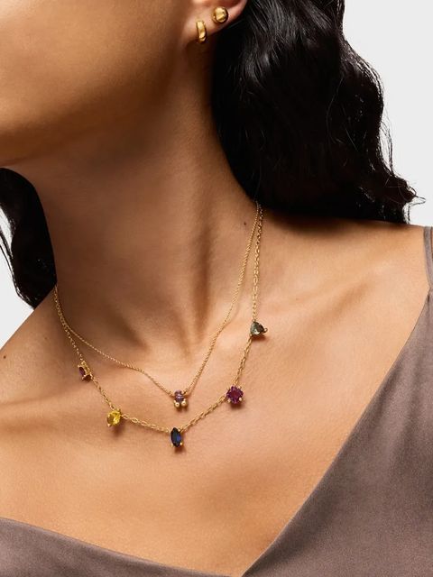 Tous naszyjnik ze srebra pokrytego złotem Color Lab 1004249200