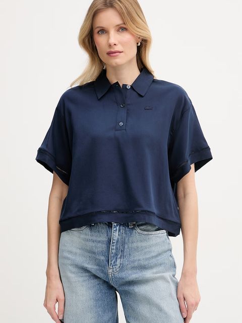 Lacoste polo damskie z lyocellem - zdjęcie produktu nr 1