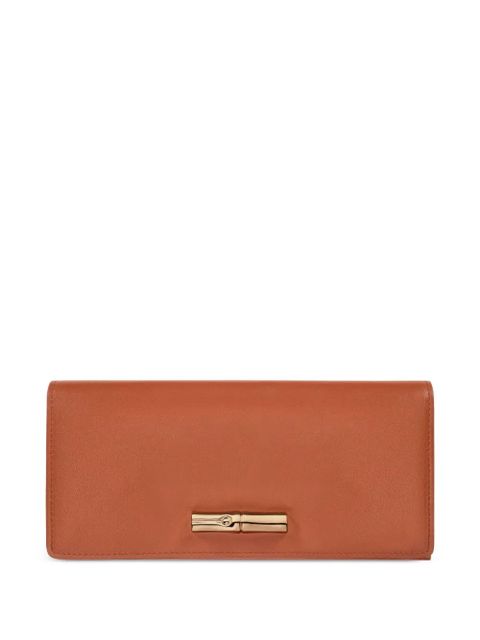 Longchamp Le Roseau leather wallet - Brown - zdjęcie produktu nr 1