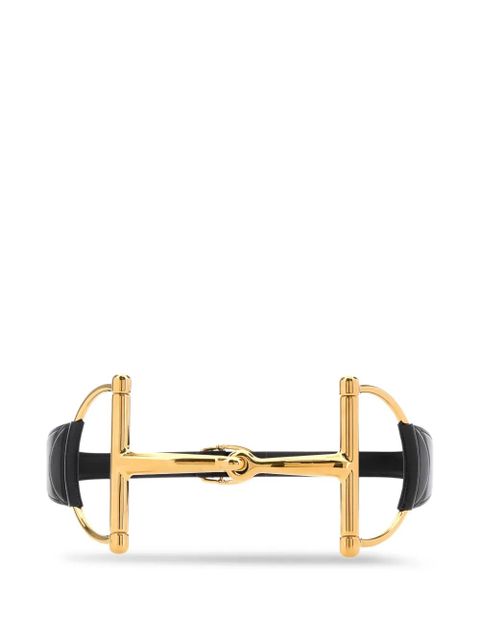 Gucci Horsebit-detail leather belt - Gold - zdjęcie produktu nr 1