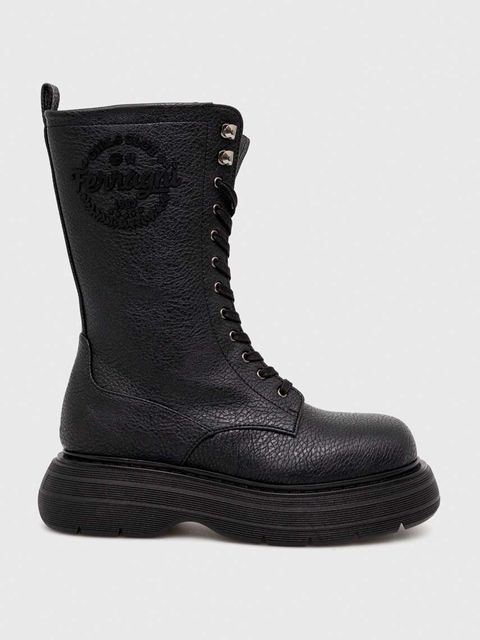 Chiara Ferragni workery damskie kolor czarny na platformie CF3251_001 - zdjęcie produktu nr 1