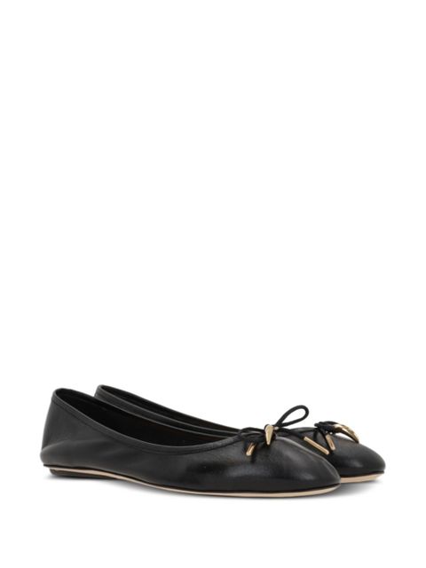 Chloé leather ballerina shoes - Black - zdjęcie produktu nr 2