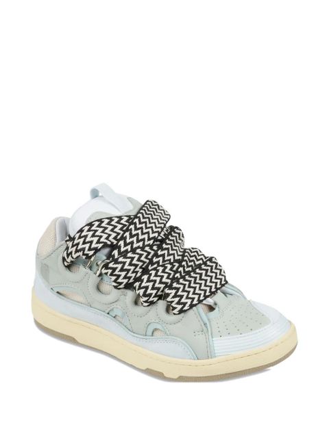 Lanvin micro-perforated curb sneakers - Blue - zdjęcie produktu nr 2