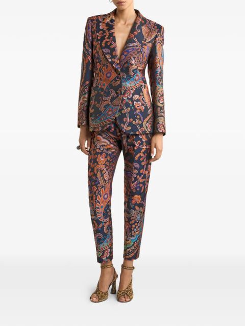 ETRO jacquard floral-paisley blazer - Blue - zdjęcie produktu nr 2