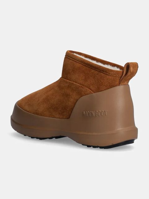 Moon Boot śniegowce zamszowe MB LUNA LOW BOOT SUEDE kolor brązowy 80D2480040 M008