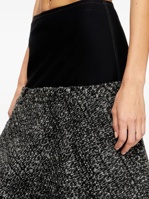 Diesel panelled high-waisted midi skirt - Grey