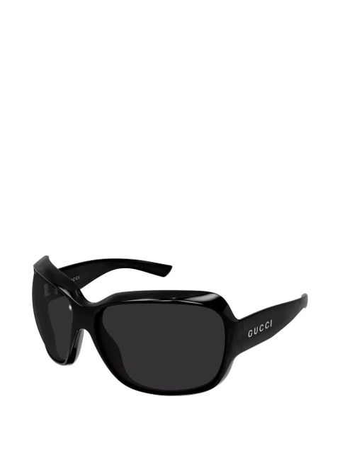 Gucci Eyewear oversized-frame sunglasses - Black - zdjęcie produktu nr 2
