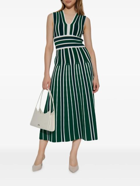 Max Mara Tallone striped A-line dress - Green - zdjęcie produktu nr 2