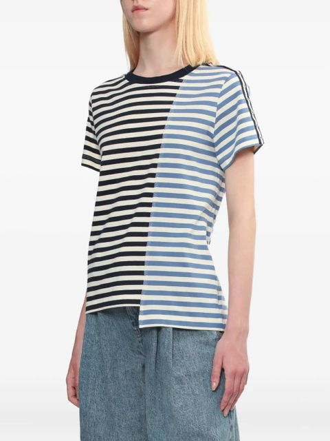 3.1 Phillip Lim striped panelled t-shirt - Black