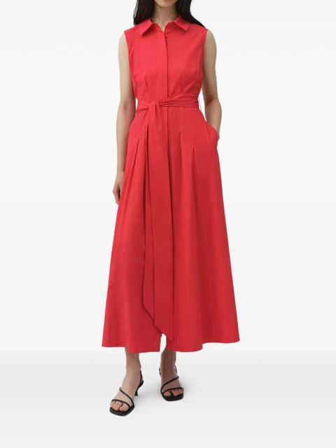Simkhai Genny belted sleeveless midi dress - Red - zdjęcie produktu nr 2