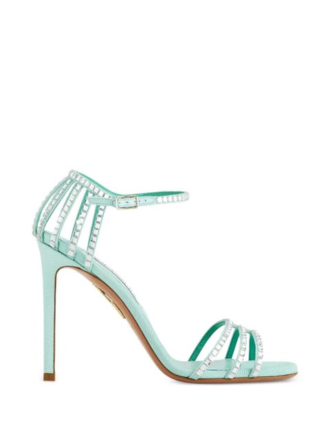 Aquazzura Sensation Crystal heeled sandals - Blue - zdjęcie produktu nr 1