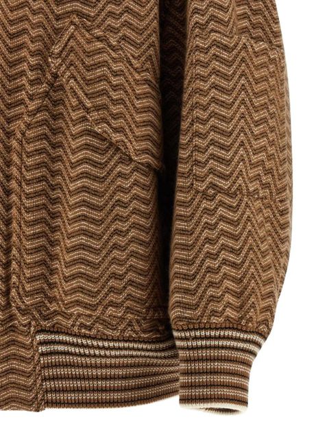 Missoni chevron-pattern bomber jacket - Brown