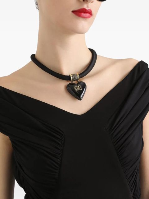 Dolce & Gabbana off-shoulder midi dress - Black