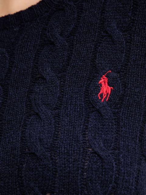 Polo Ralph Lauren sweter damski kolor granatowy lekki 211971865