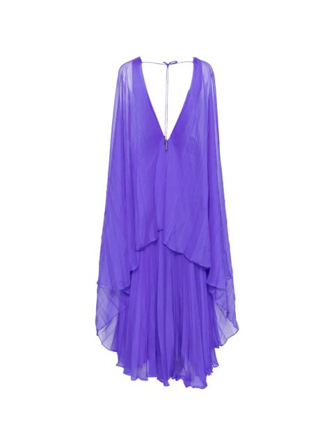 Acler pleated V-neck dress - Purple - zdjęcie produktu nr 2
