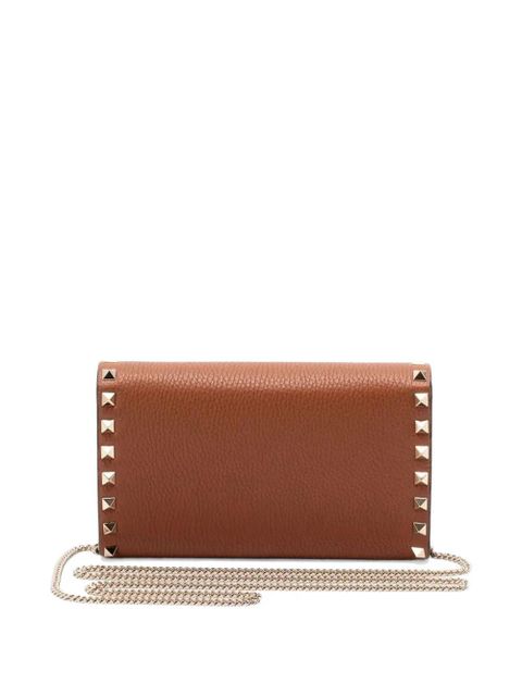Valentino Garavani rockstud-embellishment clutch bag - Brown - zdjęcie produktu nr 2