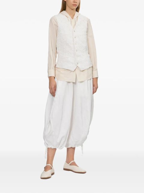 Comme Des Garçons drawstring-cuff balloon trousers - White - zdjęcie produktu nr 2