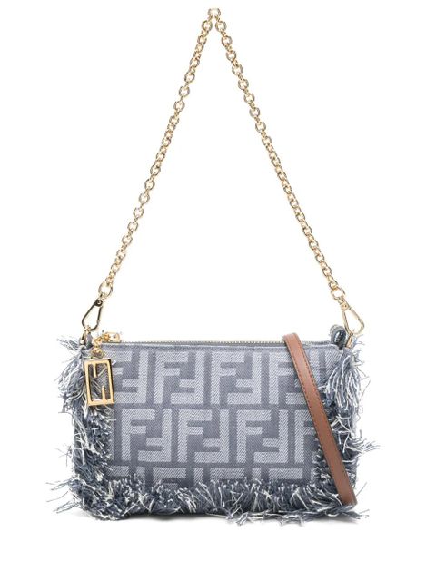 FENDI Baguette shoulder bag - Blue - zdjęcie produktu nr 1