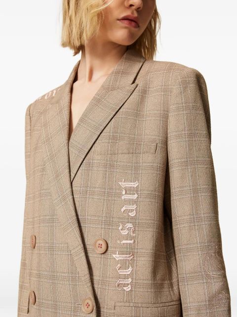 TWINSET x Myfo checked blazer - Neutrals