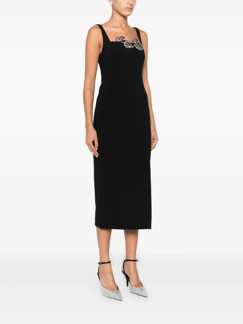 Blumarine rose-embellished dress - Black - zdjęcie produktu nr 2