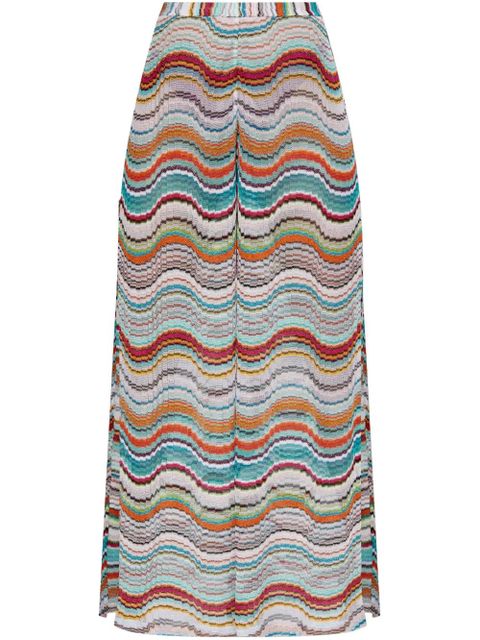 Missoni high-waisted trousers - Blue - zdjęcie produktu nr 1