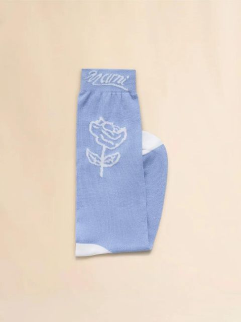 Marni floral-embroidered socks - Blue - zdjęcie produktu nr 2